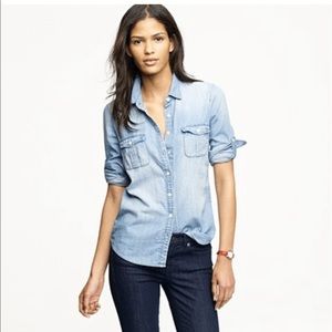 J Crew Denim Blouse